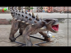 テーマ パークのリアルなAnimatronic恐竜の実物大のAnimatronic Ankylosaurus