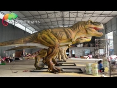 12mのテーマ パーク ジュラ紀公園T RexのAnimatronicリアルな硬貨は作動した