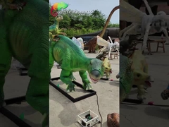 現実的な実物大のAnimatronic恐竜のIguanodonモデル天候の抵抗