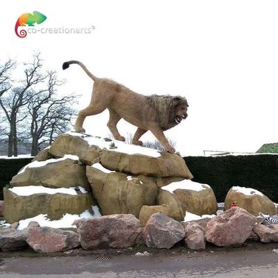 動物園公園110V 220Vのための人工的な動物のサファリの現実的なアニマトロニクスライオン