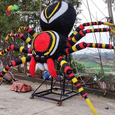 購入 網の実物大の生きた音を持つ植物園の巨大なアニマトロニクスくも online manufacture