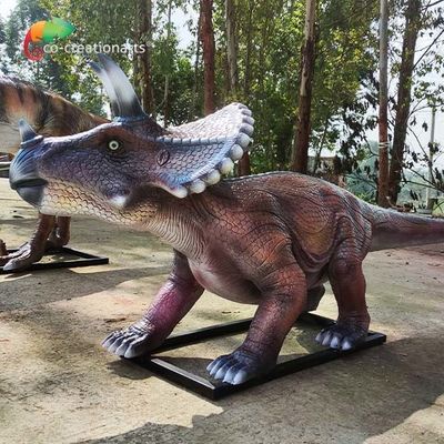 購入 屋外の運動場のガラス繊維のアニマトロニクス恐竜のトリケラトプス水防水加工剤 online manufacture
