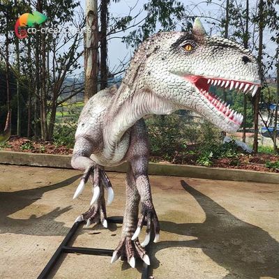 遊園地の友好的な大きいガラス繊維動物の実物大のアロサウルスアニマトロニクス Eco