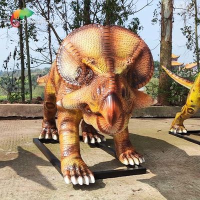 樹脂のProtoceratopsの大きいガラス繊維の動物の彫像の恐竜の滑らかな表面