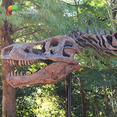 天候の抵抗T Rexの骨組レプリカ