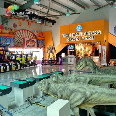 遊園地への撃つ現実的なAnimatronic恐竜装置