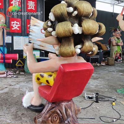 購入 公園ショーのためのRainproof顧客用アニマトロニクスsのマンガのキャラクタの彫像 online manufacture