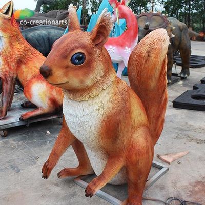 購入 ISOのガラス繊維の彫刻のリスはカスタマイズ可能な動物を照らした online manufacture