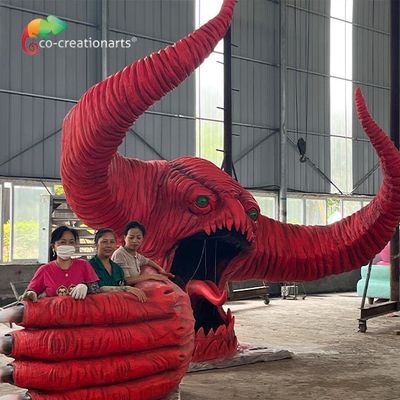 購入 赤いモンスターの顧客用Animatronicsの屋外の遊園地の装飾 online manufacture