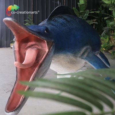購入 屋外展覧会のためのハンドメイドのMosasaurのガラス繊維の彫像 online manufacture