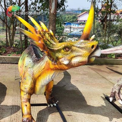 良い価格 110VACガラス繊維のアニマトロニクス実物大の恐竜の彫像のスティラコサウルス モデル オンライン