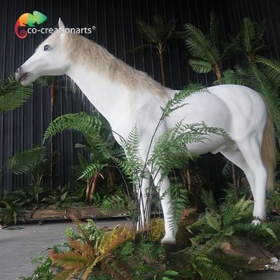 良い価格 遊園地展覧会のための模倣された白いAnimatronic馬 オンライン